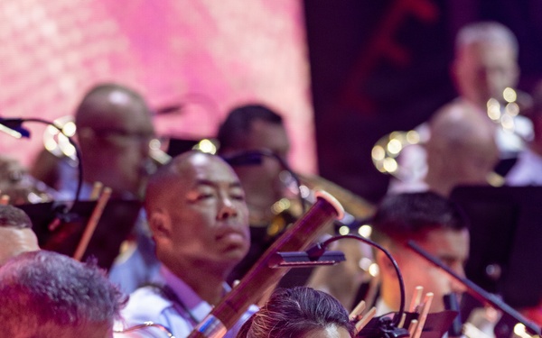 Senior Master Sgt. Christine Lightner Performs at Salute to America