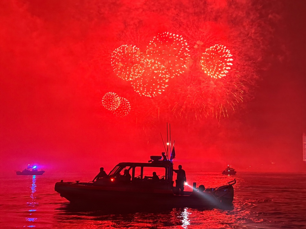 U.S. Coast Guard keeps waterways safe during America 250 fireworks