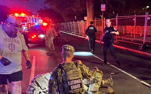 Mississippi Guardsmen’s quick response aids injured woman near National Mall