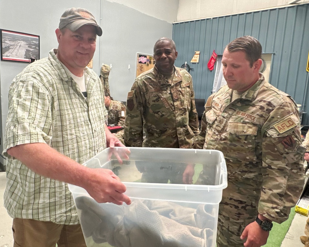 Airfield Management and USDA Rescue Injured Kestrel at the 104th Fighter Wing