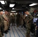 U.S. Marine Corps Gen. Francis L. Donovan, commander of U.S. Southern Command, addresses the crew of the San Antonio-class amphibious transport dock ship USS Fort Lauderdale.