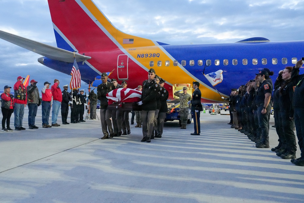 Dignified Arrival Ceremony for Pvt. 1st Class James Heigh