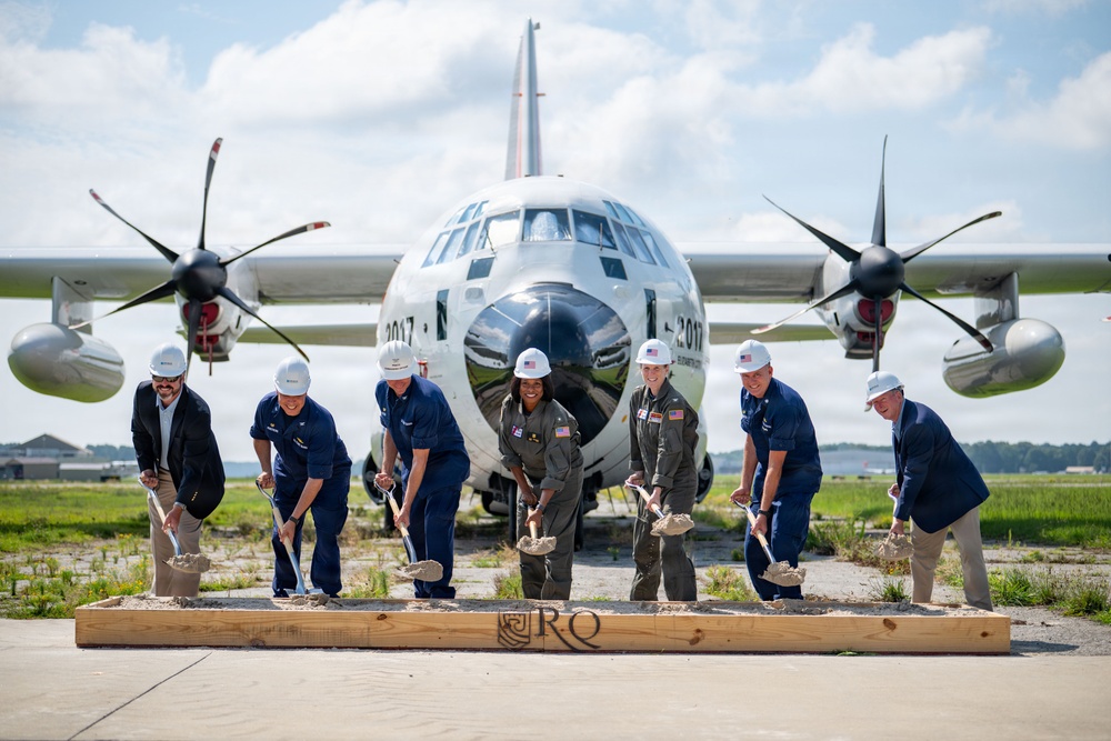 Coast Guard breaks ground on new runway at Base Elizabeth City