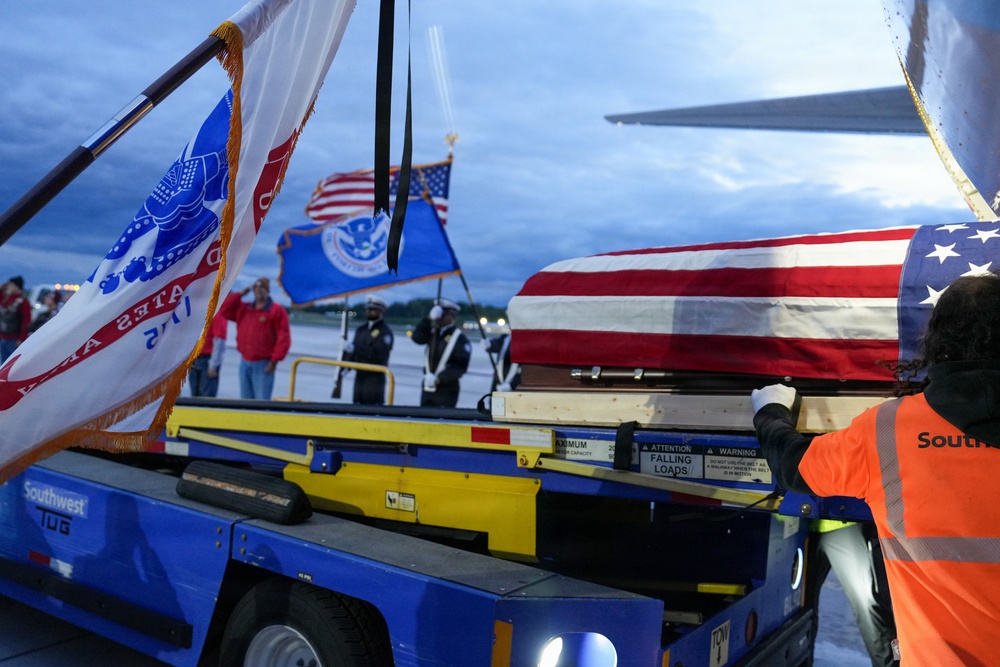 Dignified Arrival Ceremony for Pvt. 1st Class James Heigh