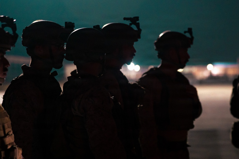 U.S. Marines conduct a HIRAIN training exercise