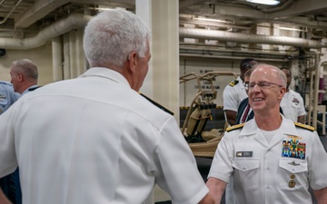 CNO delivers remarks aboard the USS Arlington during INR250.