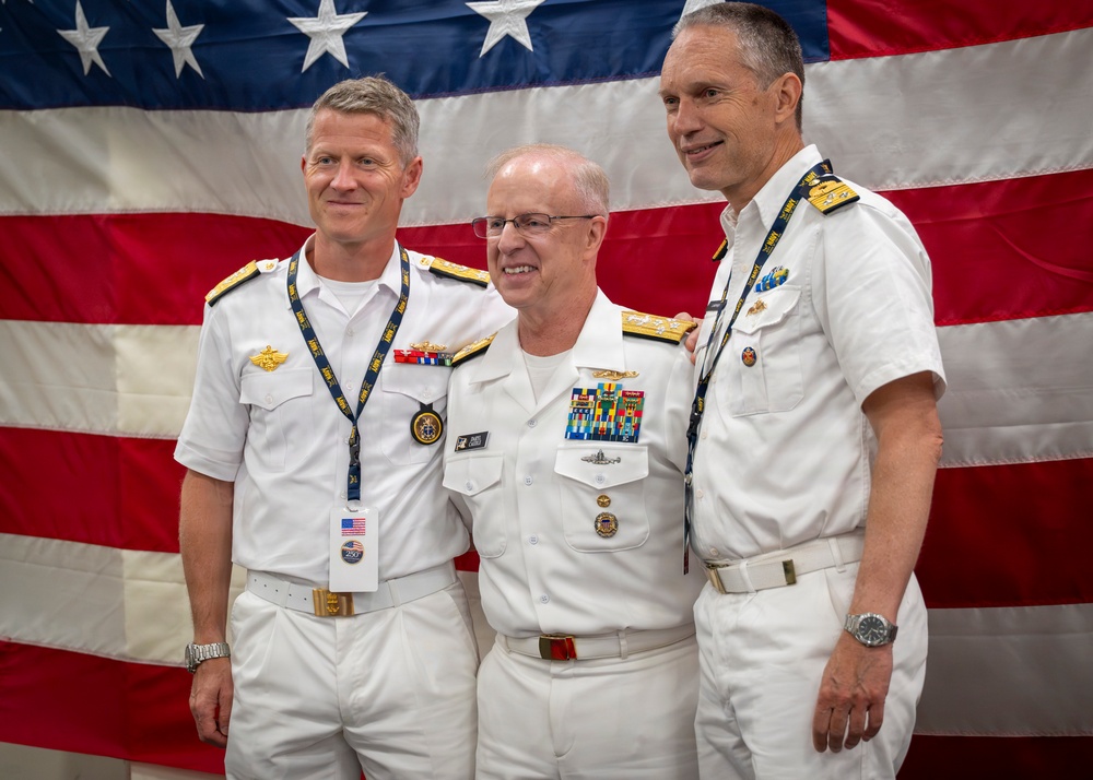 CNO delivers remarks aboard the USS Arlington during INR250.
