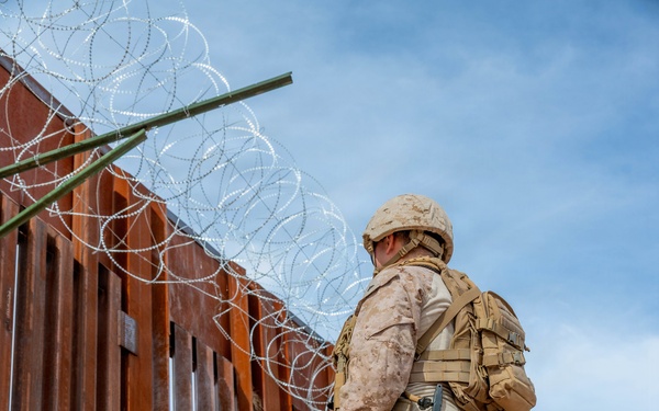 Barrier Maintenance: JTF-SB Marines reinforce locks in Naco