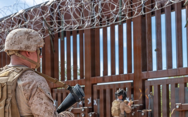 Barrier Maintenance: JTF-SB Marines reinforce locks in Naco