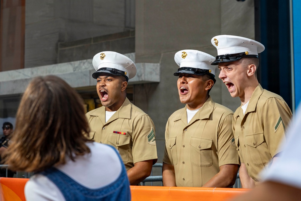 U.S. Sailors and Marines Attend the Today Show