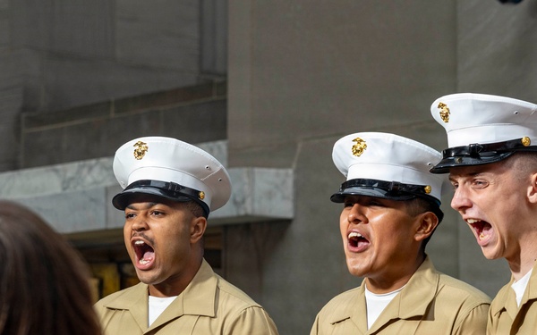 U.S. Sailors and Marines Attend the Today Show