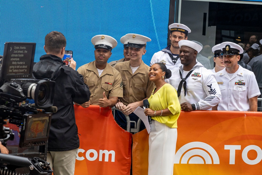 U.S. Sailors and Marines Attend the Today Show