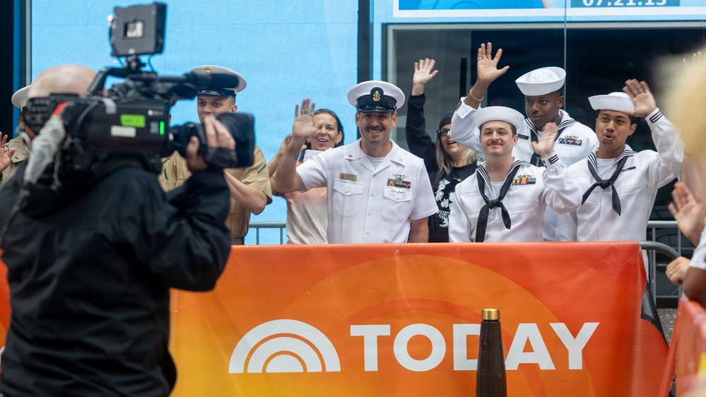 U.S. Sailors and Marines Attend the Today Show
