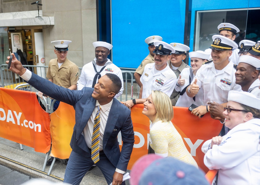 Sailors and Marines Attend the Today Show