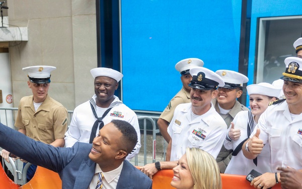 Sailors and Marines Attend the Today Show