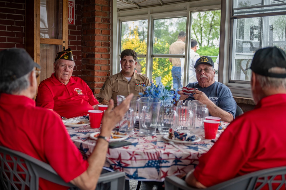 U.S. Sailors and Marines Participate in VFW Community Event