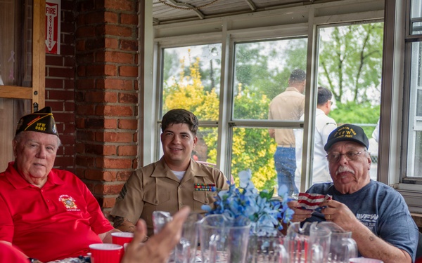U.S. Sailors and Marines Participate in VFW Community Event