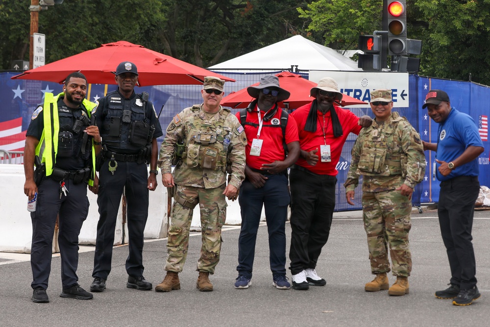 Chief Warrant Officer 5 Bernard Aguon Conducts a DC Safe and Beautiful Circulation around Smithsonian Metro Station
