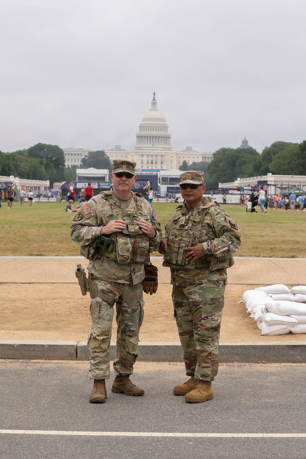 Chief Warrant Officer 5 Bernard Aguon Conducts a DC Safe and Beautiful Circulation around Smithsonian Metro Station