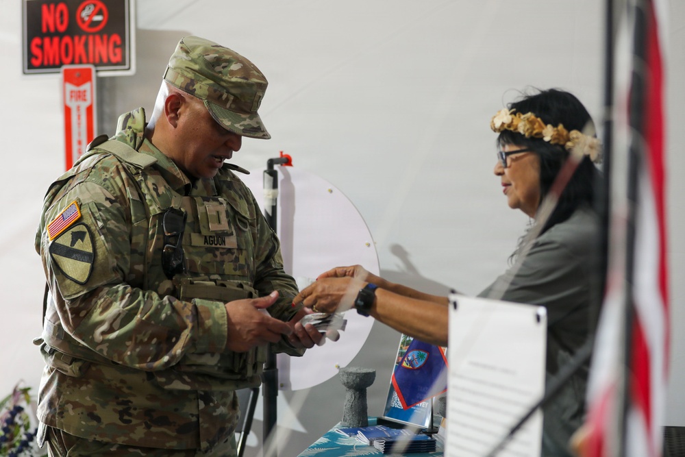 Chief Warrant Officer 5 Bernard Aguon Conducts a DC Safe and Beautiful Circulation around Smithsonian Metro Station