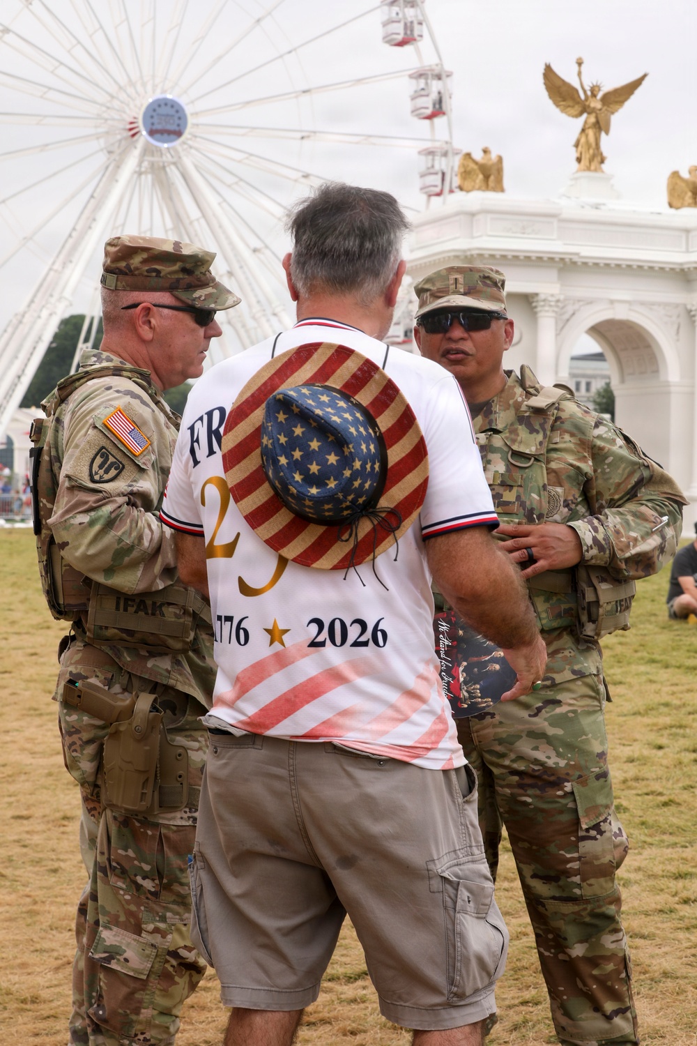 Chief Warrant Officer 5 Bernard Aguon Conducts a DC Safe and Beautiful Circulation around Smithsonian Metro Station