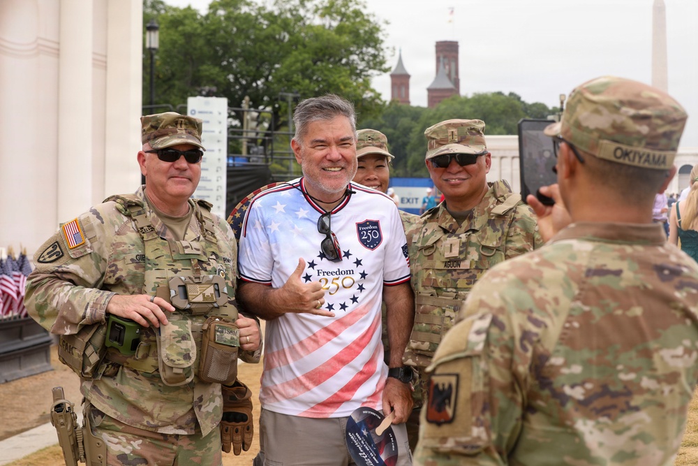 Chief Warrant Officer 5 Bernard Aguon Conducts a DC Safe and Beautiful Circulation around Smithsonian Metro Station