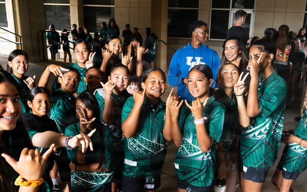 94th Army Air and Missile Defense Command Soldiers help local youth during the 2026 Youth Impact Program
