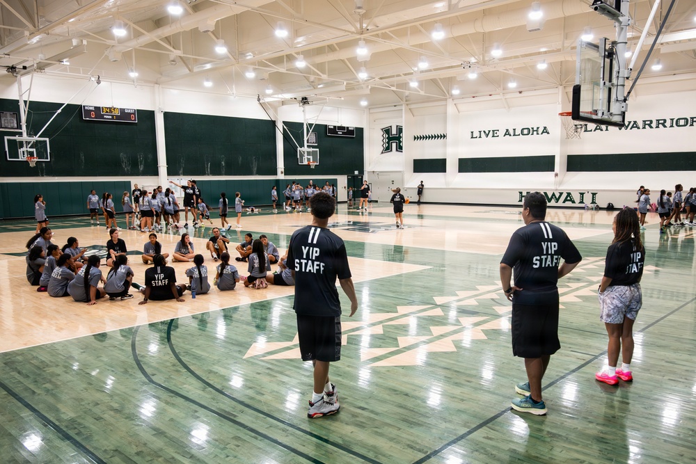 94th Army Air and Missile Defense Command Soldiers help local youth during the 2026 Youth Impact Program