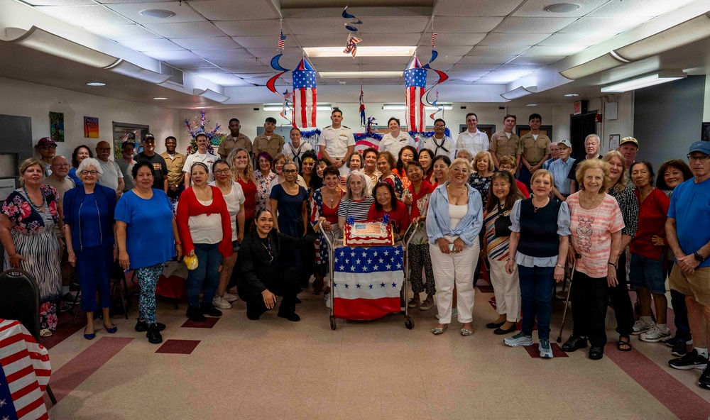 U.S. Navy Sailors and Marines visit Todt Hill Friendship Club