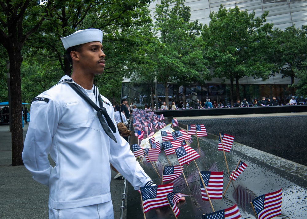 Nimitz Sailors Visit 9/11 Memorial