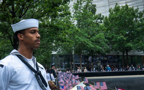 Nimitz Sailors Visit 9/11 Memorial