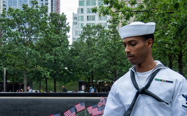 Nimitz Sailors Visit 9/11 Memorial