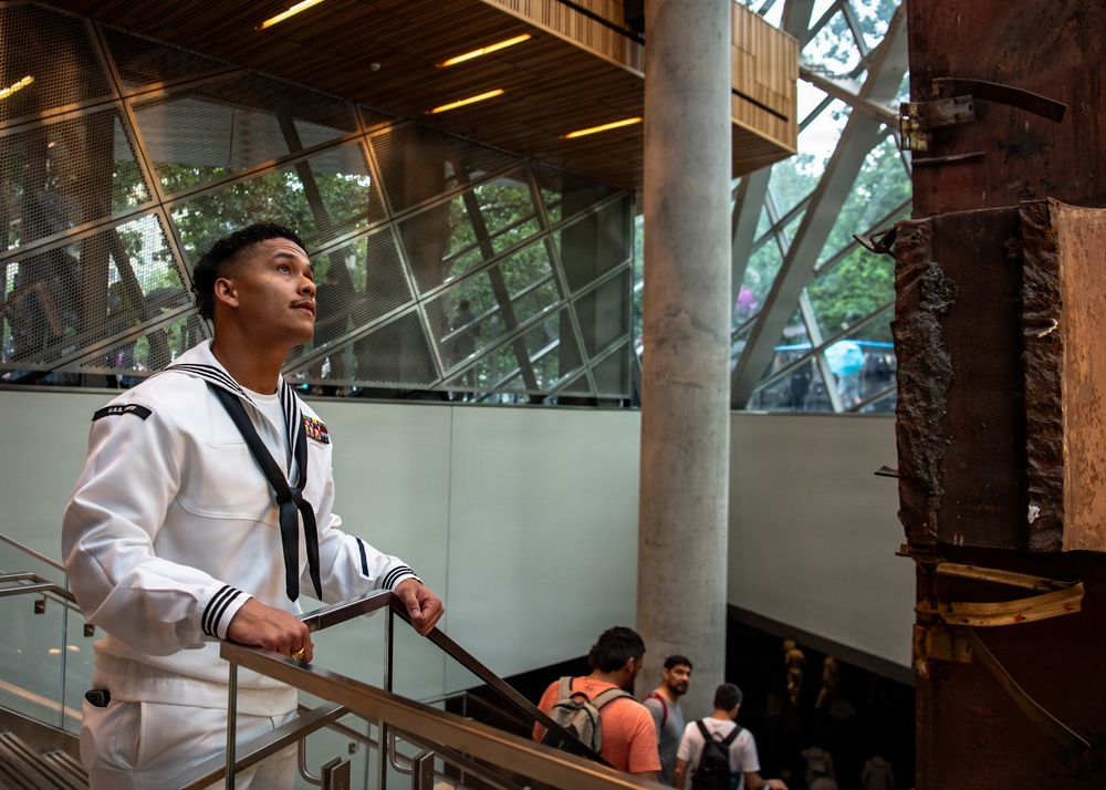 Nimitz Sailors Visit 9/11 Memorial