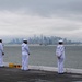 USS Nimitz Pulls Out of New York Harbor