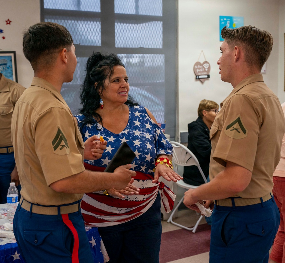 U.S. Sailors and Marines visit Todt Hill Friendship Club