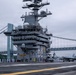 Nimitz Sailors Man The Rails As The Ship Pulls Out Of New York Harbor