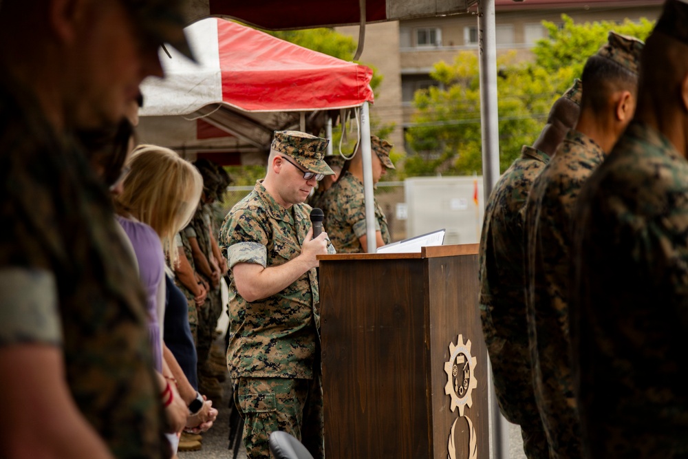 1st Maintenance Battalion Conducts Relief and Appointment Ceremony