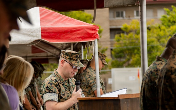 1st Maintenance Battalion Conducts Relief and Appointment Ceremony