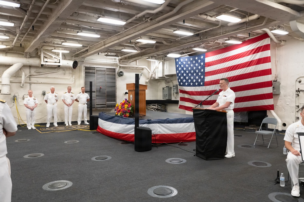U.S. Navy Band perform at the International Naval Review Closing Ceremony