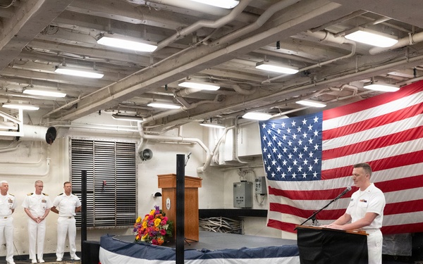 U.S. Navy Band perform at the International Naval Review Closing Ceremony