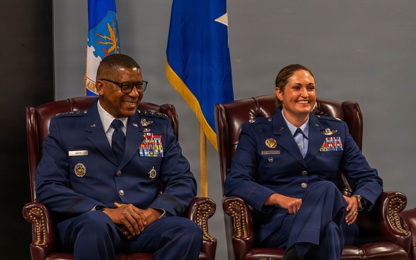Prouty promotes to colonel with Gen. Reed as presiding officer