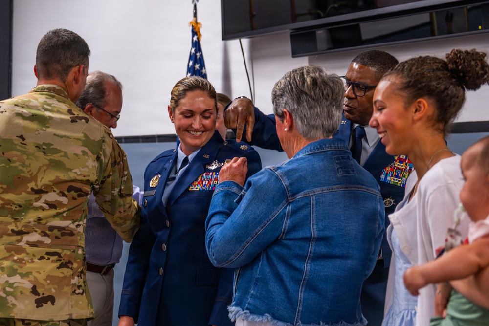 Prouty promotes to colonel with Gen. Reed as presiding officer