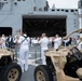 U.S. Navy Band Brass Quintet perform at the International Naval Review Closing Ceremony