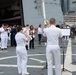 U.S. Navy Band Brass Quintet perform at the International Naval Review Closing Ceremony