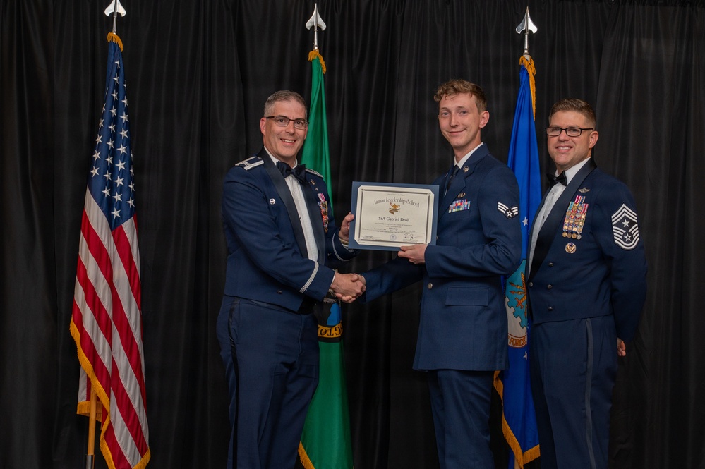 Herman Mackey Airman Leadership School class 26-E graduation ceremony
