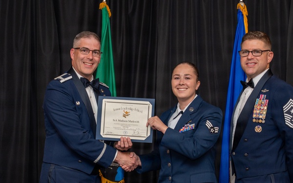 Herman Mackey Airman Leadership School class 26-E graduation ceremony