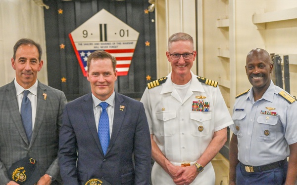USS Arlington (LPD 24) Hosts INR 250 Welcome Ceremony