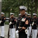 U.S. Marine Corps Silent Drill Platoon performs at 9/11 Memorial