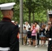 U.S. Marine Corps Silent Drill Platoon performs at 9/11 Memerial