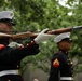 U.S. Marine Corps Silent Drill Platoon performs at 9/11 Memorial